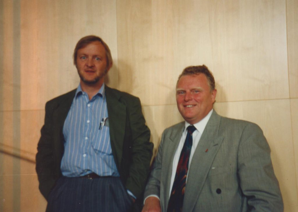 BEU and Ove Löfgren ( VLL) in Major Groove at the official inauguration of building 6L.